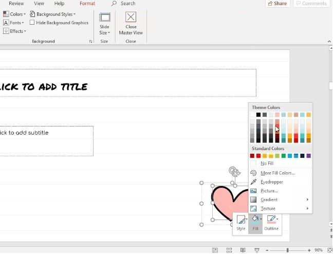 Cách thay đổi màu sắc trong PowerPoint